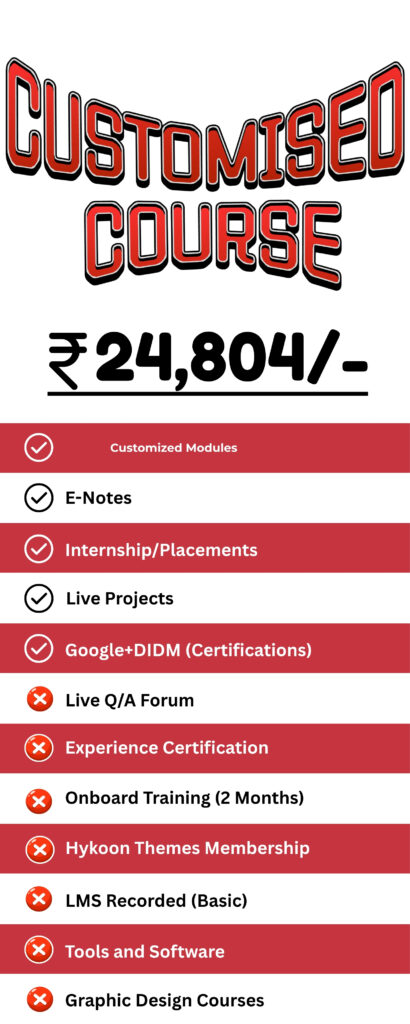 DIDM Digital Marketing CUSTOMISED COURSE