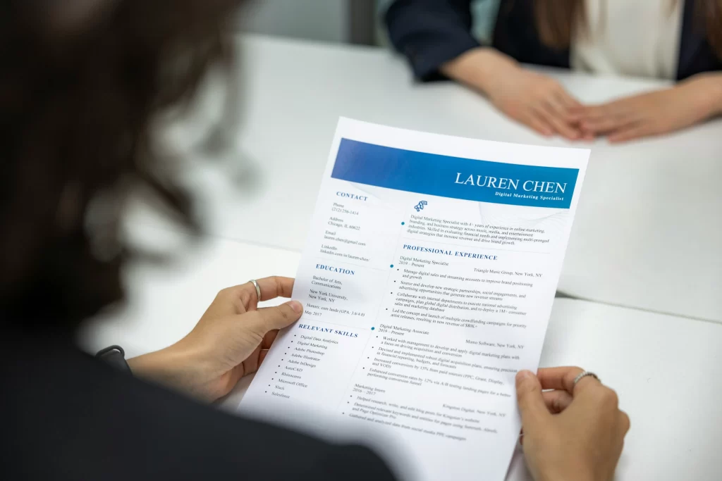 resume preparation